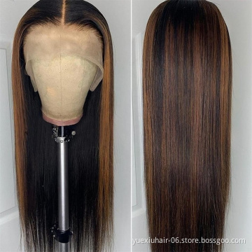 Highlights Wig  HD Transparent Lace Front Raw Virgin Human Hair Wigs